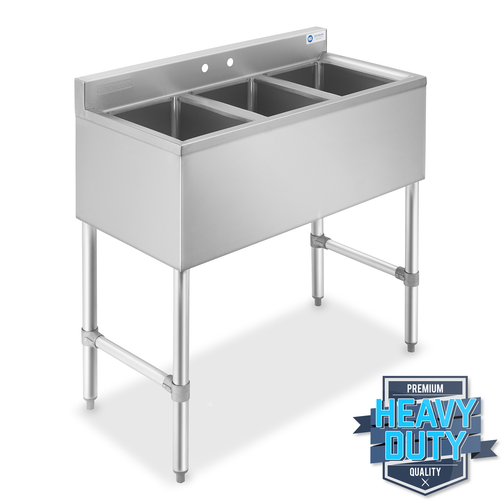 Three 3 Compartment Stainless Steel Commercial Kitchen Bar Sink eBay