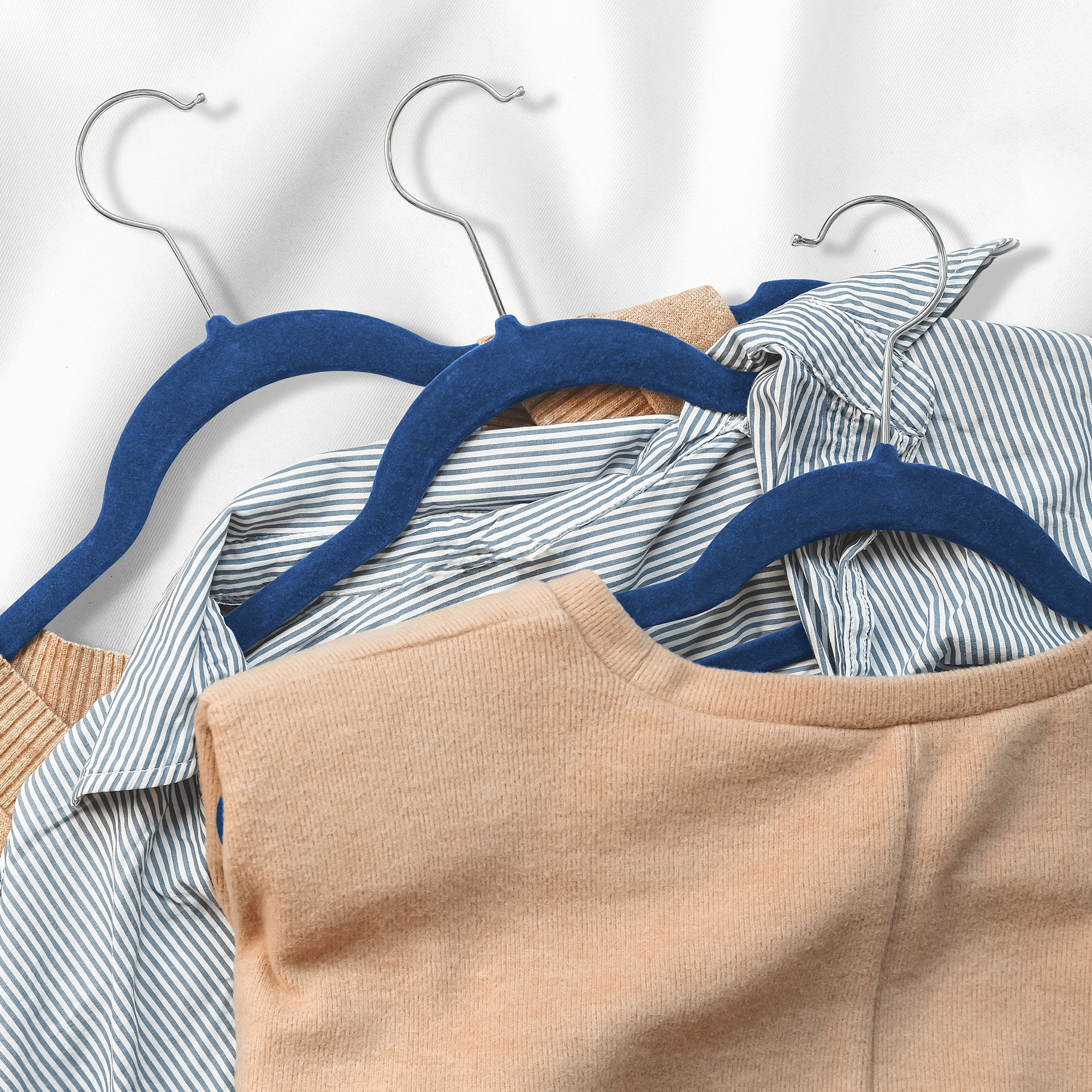 50 Velvet 14" Wide Kids Hangers for Children's Clothes Dresses Pants Shirts - Picture 63 of 71