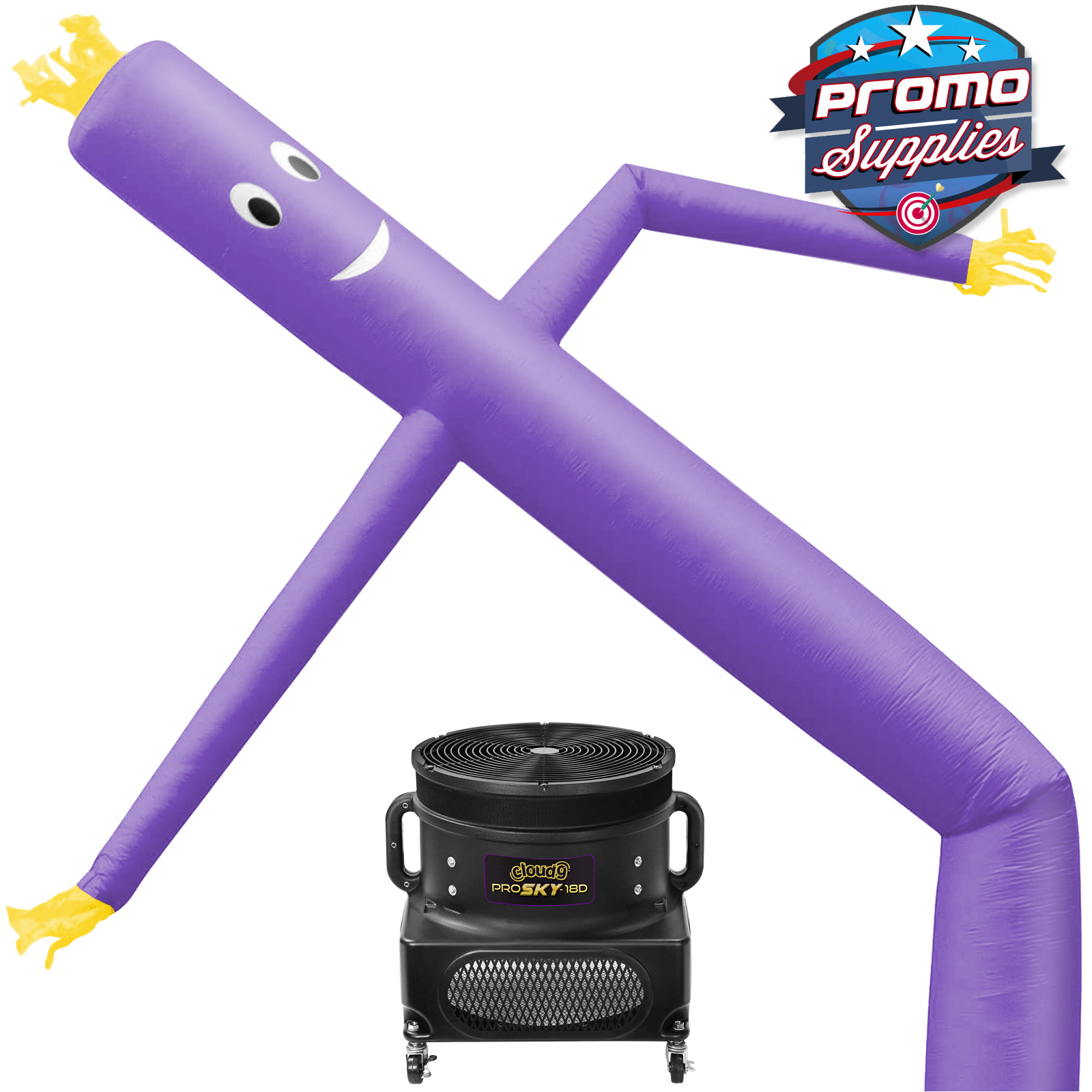Purple MOUNTO 10ft Inflatable Dancing Man Air Waving Tube Guy with Blower Complete Set Purple MOUNTO 10ft Inflatable Dancing Man Air Waving Tube Guy with Blower Complete Set