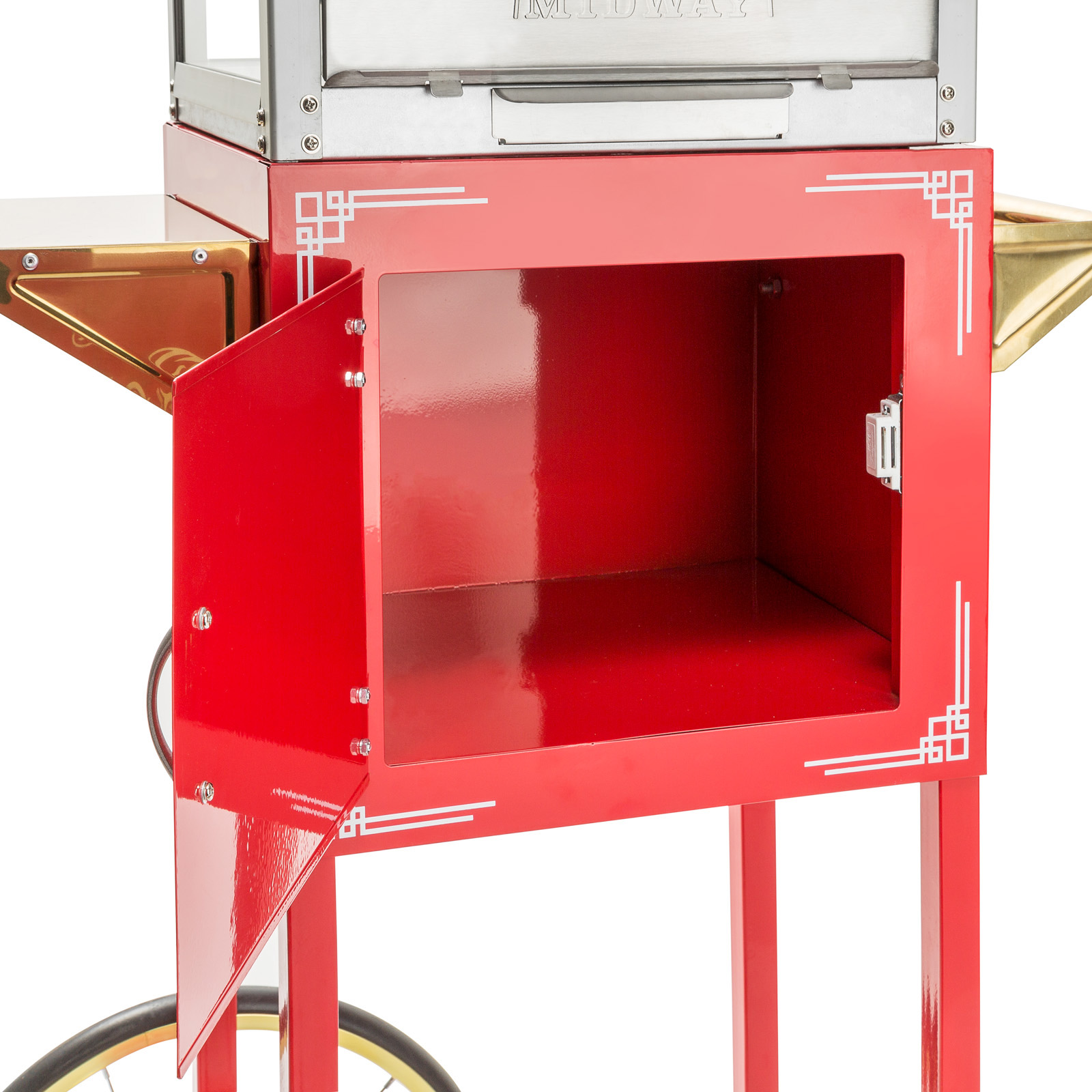 Vintage Style Popcorn Machine Maker Popper with Cart and 8-Ounce Kettle - Picture 11 of 14